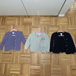Bundle of 3 Ralph Lauren cardigans 18-24 months
